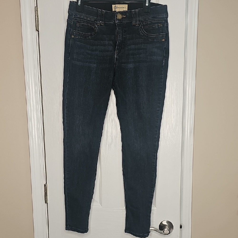 Democracy Ab Technology Dark Wash Jeans in Deep Blue Size 8